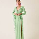 Nellie Lime Elbise