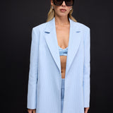Selin Taş Basklı Oversize Blazer