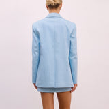 Selin Taş Basklı Oversize Blazer