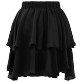 Swirl Volanlı Mini Etek