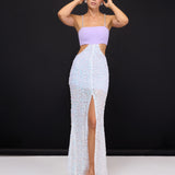 Arielle Lila Maxi Elbise
