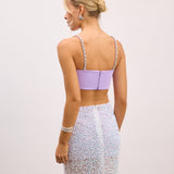 Arielle Lila Maxi Elbise