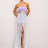 Arielle Lila Maxi Elbise