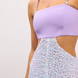 Arielle Lila Maxi Elbise