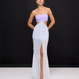 Arielle Lila Maxi Elbise