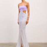 Arielle Lila Maxi Elbise