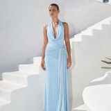 Blaze Gök Mavisi Maxi Elbise